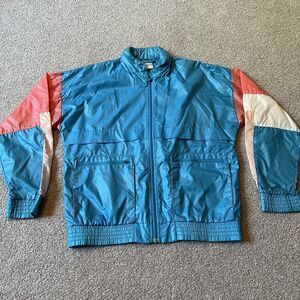 Vintage Adidas Jacket Windbreaker Full Zip Track Nylon Adult M